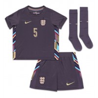 Anglicko John Stones #5 Vonkajší Detský futbalový dres ME 2024 Krátky Rukáv (+ trenírky)